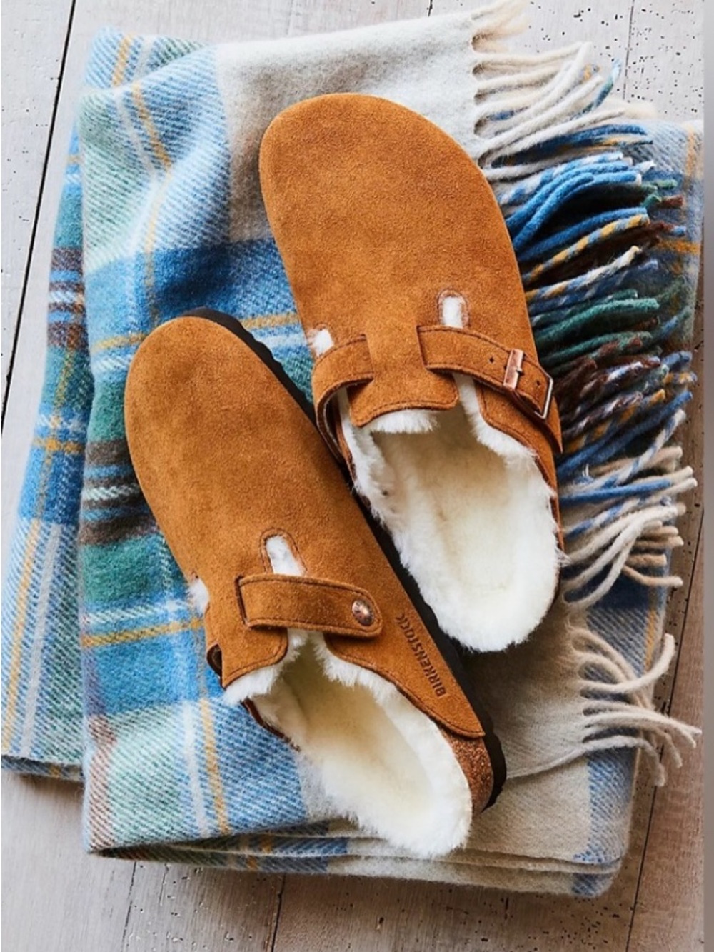 Birkenstock Boston Shearling Clog Size 9 Mink Brown